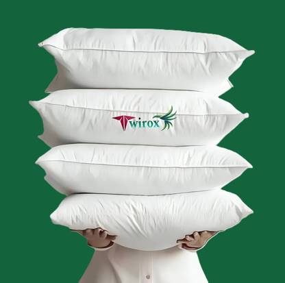 TWIROX ULTRA SOFT LUXURY Cotton Solid Sleeping Pillow Pack of 4