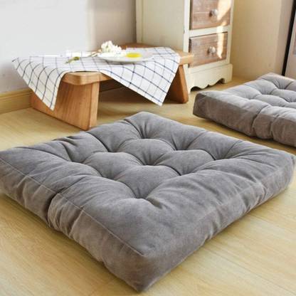 aeTHEric Microfibre Floor Cushion Pack of 1 Solid