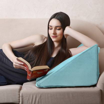 Dormyo Memory Foam Body Pillow Pack of 1 Solid Wedge Pillow Memory Foam for Back Support ( 18" X 17.5" X 11")