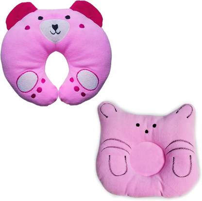 Momease NA Microfibre, Cotton Toons & Characters Baby Pillow Pack of 2