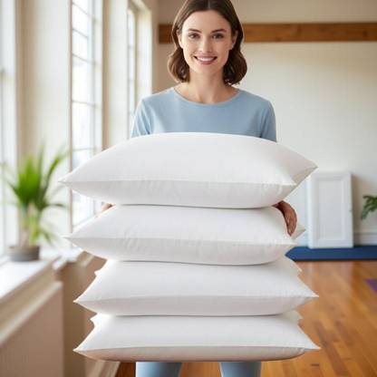 GAGO Microfibre Sleeping Pillow Pack of 4 Solid