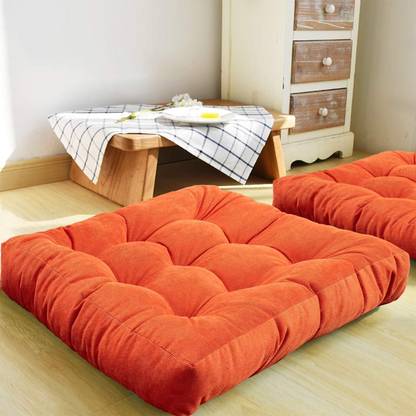 aeTHEric Microfibre Floor Cushion Pack of 1 Solid