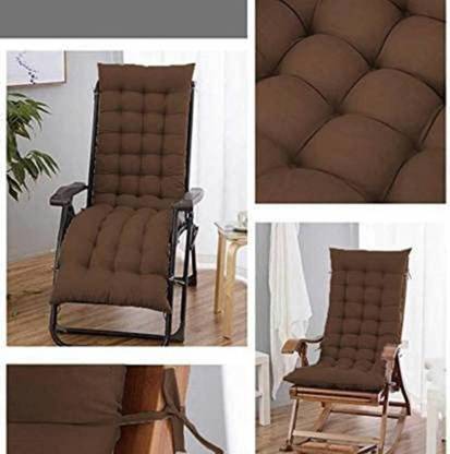 almighty creation Microfibre Solid Chair Pad Pack of 1