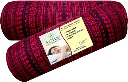 ACTOS Microfibre Bolster Pack of 2 Abstract