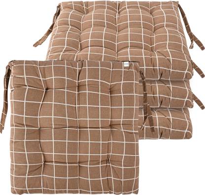 HOMESTIC by Kuber Industries Microfibre Abstract Chair Pad Pack of 4