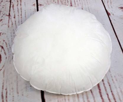 kioni Microfibre Cushion Pack of 1 Solid Microfiber Round Cushions Sofa Fiber Pillows Inserts, 20 x 20 Inch