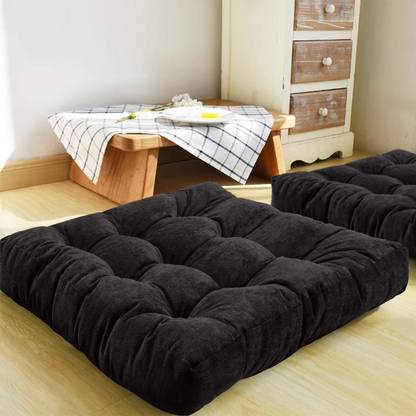 aeTHEric Microfibre Floor Cushion Pack of 1 Solid