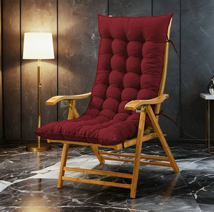 SOFT SNOOZE Microfibre Chair Pad Pack of 1 Solid Soft Luxury