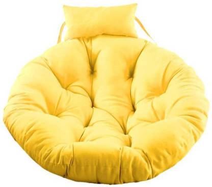 Brown Object Round Cushion for Sitting Hanging Swing Cushion Round Chair Cushion Pillow Microfibre Solid Floor Cushion Pack of 1