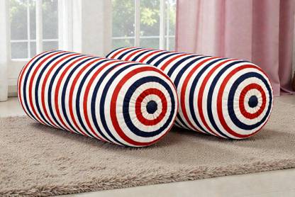 ACTOS Microfibre Bolster Pack of 2 Geometric Combo Set Of 2