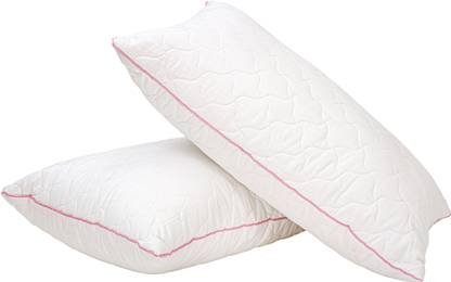 BETTER SLEEP furnishing Microfibre Pillow with Soft and Firm Fluffy, Pillows for Side and Back Sleeper Polyester Fibre Geometric Sleeping Pillow Pack of 2