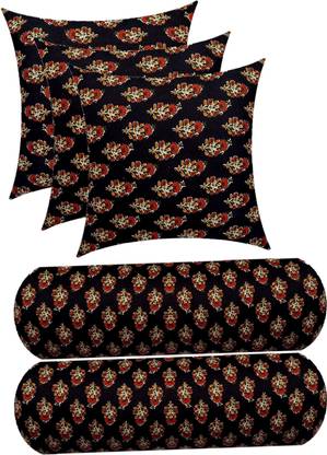 ACTOS Microfibre Bolster Pack of 5 Floral