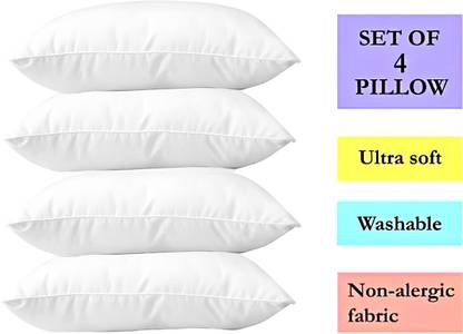 YABAN ULTRA SOFT LUXURY Microfibre Abstract, Solid Sleeping Pillow Pack of 4