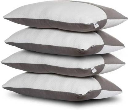 Wakefit Kids Polyester Fibre Solid Sleeping Pillow Pack of 4