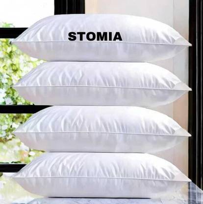 STOMIA STOMIA Polyester Fibre Abstract Sleeping Pillow Pack of 4