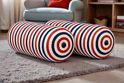 ACTOS Microfibre Bolster Pack of 2 Geometric Combo Set Of 2