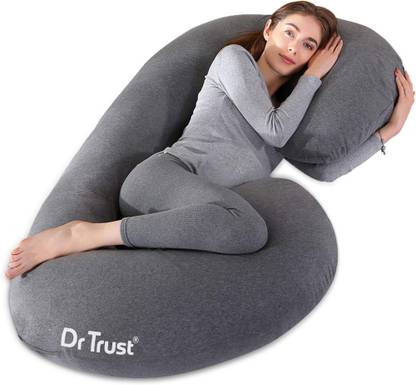 Dr Trust USA C Shape Full Body Maternity Cushion Pillow Pregnant Women to Sleep 362 Soft Microfibre Solid Pregnancy Pillow Pack of 1