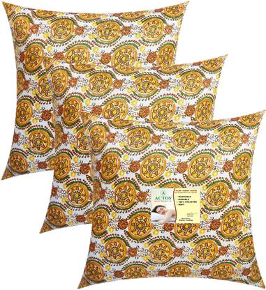 ACTOS Microfibre Cushion Pack of 3 Floral Round