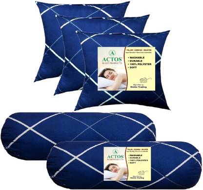 ACTOS Microfibre Bolster Pack of 5 Geometric