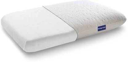Dreamy Head Memory Foam Pillow - Plush Fabric - Neck Pain Relief - Back Sleeper - 23x15x5 Memory Foam Solid Sleeping Pillow Pack of 1