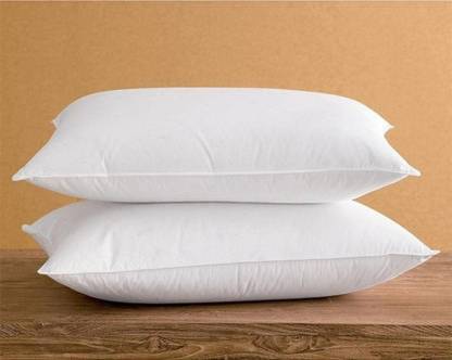 LEVALS Cotton Solid Sleeping Pillow Pack of 2