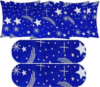 PALVIT Microfibre Bolster Pack of 7 Abstract