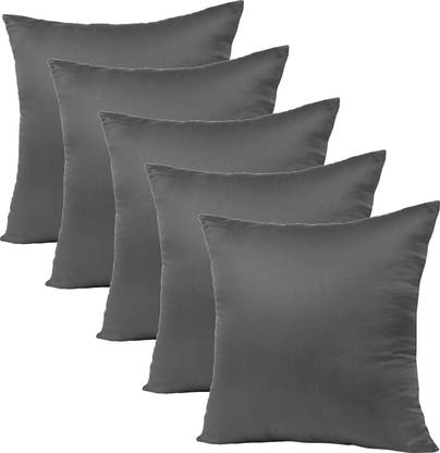 VLYSIUM PERFECT SLEEPER cushion 14x14 inch set of 5 pillow insert for sofa (35*35 cm) Polyester Fibre Solid Cushion Pack of 5