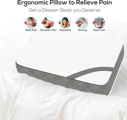 Flipkart SmartBuy Memory Foam Stripes Sleeping Pillow Pack of 1