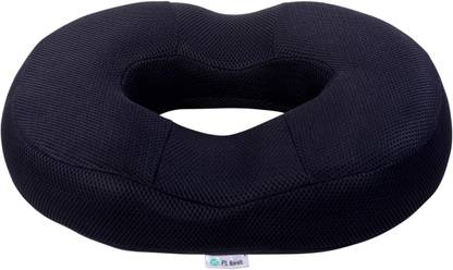 SOFTREST Premium Donut Seat/Cushion for Piles with 100% Memory Foam, Anti-Skid Memory Foam Solid Chair Pad Pack of 1
