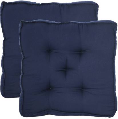 KUBER INDUSTRIES Microfibre Chair Pad Pack of 2 Solid