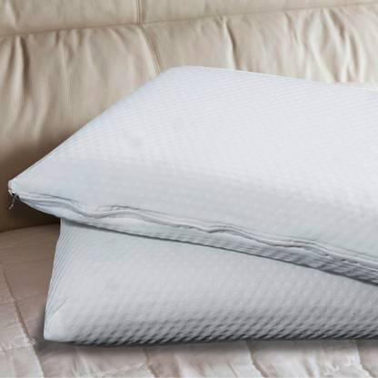 Cozymate Memory Foam Polka Sleeping Pillow Pack of 2