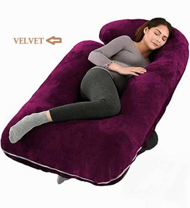 PillowHubs Polyester Fibre, Microfibre Solid Pregnancy Pillow Pack of 1