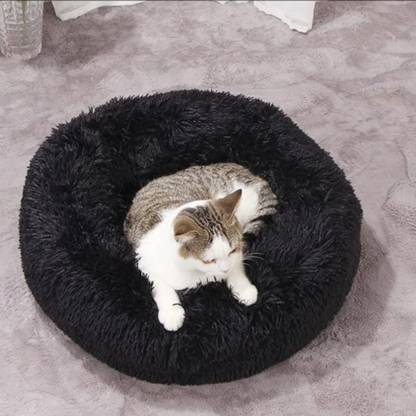 Zexsazone Polyester Fibre Sleeping Pillow Pack of 1 Animals Round donut pet bed
