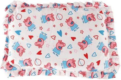 VoiDrop Rai Mustard Seeds Baby Round Head Shaping Pillow, Rectangle Shape Cotton Solid Baby Pillow Pack of 1