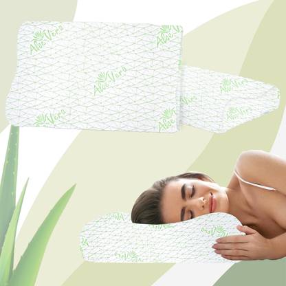 AYKA Memory Foam Orthopaedic Pillow Pack of 2 Solid