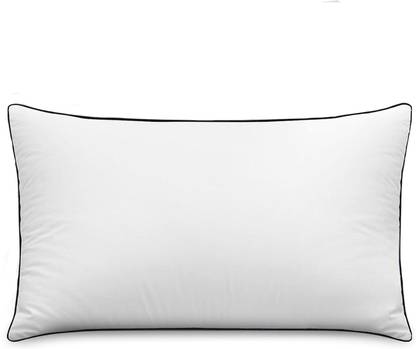 GIGLICK Exclusive White Soft Fluffy Hollow Fibre Pillow for Better Sleep | Microfibre Solid Sleeping Pillow Pack of 1