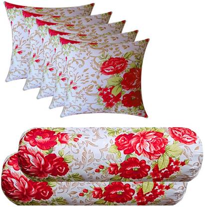 PALVIT Microfibre Bolster Pack of 7 Abstract