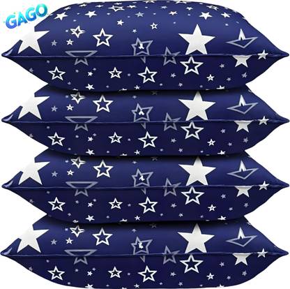 GAGO Luxury Polyester Fibre Abstract Sleeping Pillow Pack of 4
