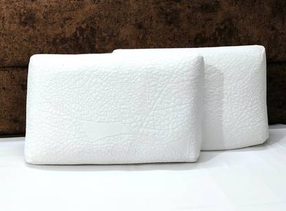CUSHIO Neck Pain Relief, Cervical Contour with Free Pillow Cover | Size 24" x 16" x 3" Memory Foam Solid Orthopaedic Pillow Pack of 2