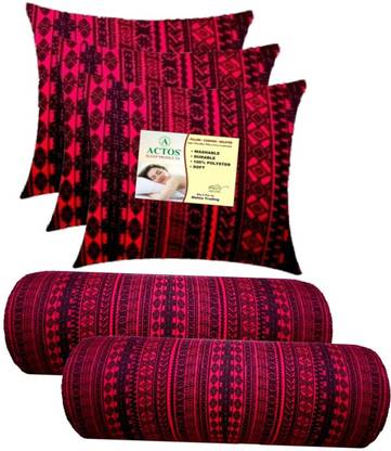 ACTOS Microfibre Bolster Pack of 5 Geometric