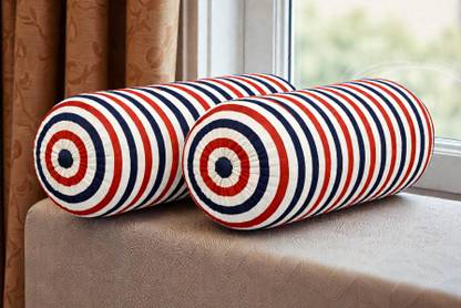 ACTOS Microfibre Bolster Pack of 2 Geometric Combo Set Of 2