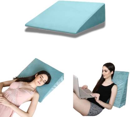 Dormyo Memory Foam Body Pillow Pack of 1 Solid Wedge Pillow Memory Foam for Back Support (21" X 20" X 7")