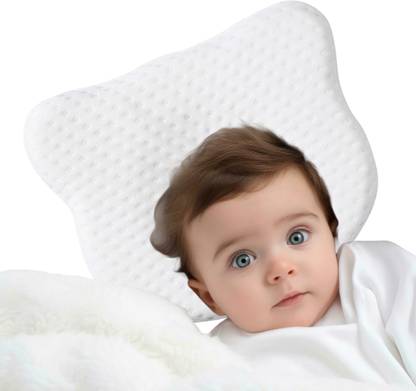 Fazista Newborn Baby Head Shaping Pillow, Prevent Flat Head Syndrome, Plagiocephaly Memory Foam Abstract Baby Pillow Pack of 1