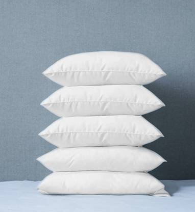 CATHROL 5 Pillows Cotton Solid Sleeping Pillow Pack of 5
