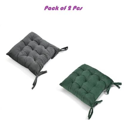 A CUBE LUXURY SOLUTIONS Polyester Fibre Chair Pad Pack of 2 Solid