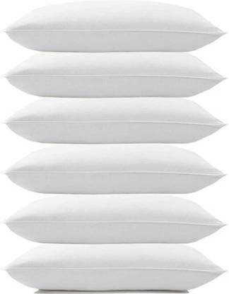 GUNVAR INDIA PRIVATE LIMITED Polyester Fibre Sleeping Pillow Pack of 6 Solid LUXURY
