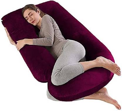 OZLY ultra soft j shaped pillow Polyester Fibre, Microfibre Solid Baby Pillow Pack of 1