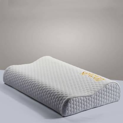 SleepyCat Contour Bamboo Fabric Memory Foam Solid Orthopaedic Pillow Pack of 1