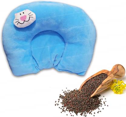 PADDY BABY Mustard Seeds, Microfibre Baby Pillow Pack of 1 Animals