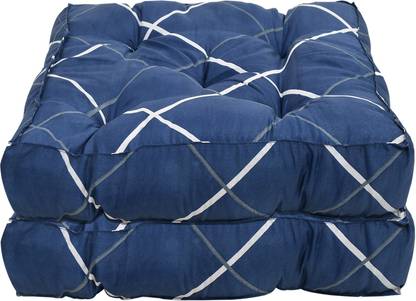 KUBER INDUSTRIES Microfibre Geometric Chair Pad Pack of 2